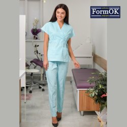 Жіночий медичний костюм FormOK Едельвіка бузковий