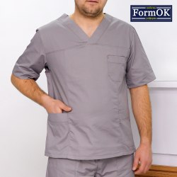 Чоловічий медичний костюм FormOK Онуфрій сірий