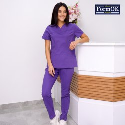Жіночий медичний костюм FormOK Avicenna elit лавандовий