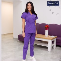 Жіночий медичний костюм FormOK Едельвіка elit лавандовий