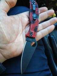 Нож Spyderco Endela - Red & Black 20CV