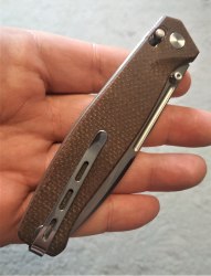 Нож Real Steel Huginn Brown Micarta VG-10