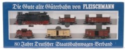 Прусский товарный поезд K.P.E.V. с паровозом Т16 (BR94) Fleischmann 4886
