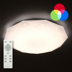 Світильник світлодіодний стельовий LUMINARIA ALMAZ 25W RGB R330 SHINY 220V IP20 з пультом ДУ