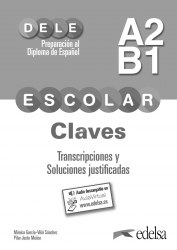 DELE Escolar A2-B1 Claves + 2 CD Audio Edelsa / Брошура з відповідями