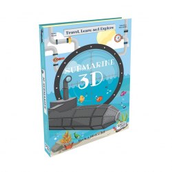 Travel, Learn and Explore: Submarine 3D Sassi / Книга з виробами, Збірна модель