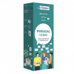 Картки для вивчення англійських слів Phrasal Verbs English Student / Картки