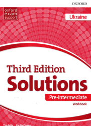 Solutions (3rd Edition) Pre-Intermediate Workbook Ukraine Oxford University Press / Робочий зошит, видання для України