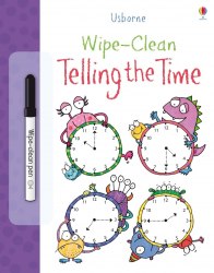Wipe-Clean: Telling the Time Usborne / Книга з маркером