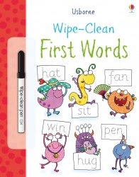 Wipe-Clean: First Words Usborne / Книга з маркером