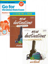 New Destinations Intermediate B1 Student's Book+Workbook+Go for Ukrainian State Exam B1 MM Publications / Набір книг