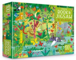An Usborne Jigsaw with a Puzzle Book: In The Jungle Usborne / Книга з пазлом
