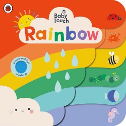 Baby Touch: Rainbow (A Touch-and-Feel Playbook) Ladybird / Книга з тактильними відчуттями