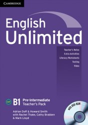 English Unlimited Pre-intermediate Teacher's Pack (with DVD-ROM) Cambridge University Press / Підручник для вчителя