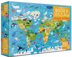 Usborne Book and Jigsaw: Animals of the world Usborne / Книга з пазлом