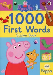 Peppa Pig: 1000 First Words. Sticker Book Ladybird / Книга з наклейками