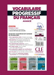 Vocabulaire Progressif du Français 3e Édition Avancé Livre avec CD audio + Livre-web Cle International