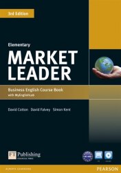 Market Leader (3rd Edition) Elementary Course Book with DVD and MyLab Pack Pearson / Підручник для учня