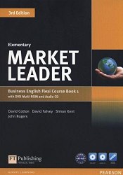 Market Leader (3rd Edition) Elementary Flexi Course Book 1 with DVD and Audio CD Pearson / Підручник для учня з зошитом