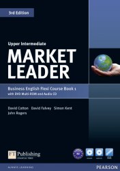 Market Leader (3rd Edition) Upper-Intermediate Flexi Course Book 1 with DVD and Audio CD Pearson / Підручник для учня з зошитом