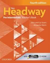 New Headway (4th Edition) Pre-Intermediate Teacher's Book with CD-ROM Oxford University Press / Підручник для вчителя