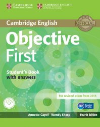 Objective First Fourth Edition Student's Book with answers and CD-ROM Cambridge University Press / Підручник з відповідями
