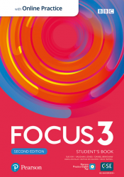 Focus 3 Second Edition Student's Book + MEL Pearson / Підручник для учня + онлайн зошит