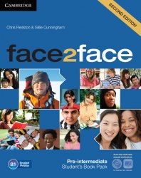 face2face (2nd Edition) Pre-Intermediate Student's Book with DVD-ROM and Online Workbook Cambridge University Press / Підручник для учня + онлайн зошит