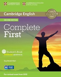 Complete First (2nd Edition) Student's Book without answers with CD-ROM Cambridge University Press / Підручник для учня