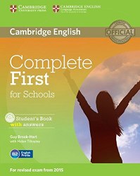 Complete First for Schools Student's Book with answers and CD-ROM Cambridge University Press / Підручник для учня