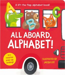 All Aboard, Alphabet! Little Tiger Press / Книга з віконцями, Розкладна книга