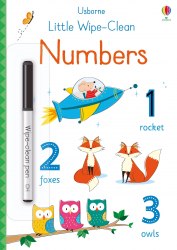 Little Wipe-Clean Numbers Usborne / Пиши-стирай, Книга з маркером