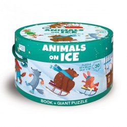 Giant Puzzle: Animals on Ice Sassi / Книга, Пазли