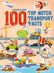 Sticker and Learn: 100 Top-Notch Transport Facts YoYo Books / Книга з наклейками