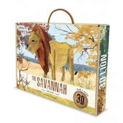 The Savannah: The Lion 3D Sassi / Книга з виробами, Збірна модель