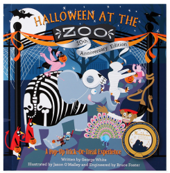 Halloween at the Zoo Jumping Jack Press / Книга з рухомими елементами, Книга 3D