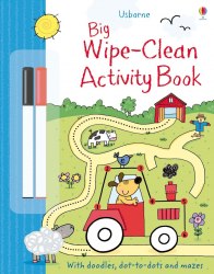 Big Wipe-Clean Activity Book Usborne / Пиши-стирай, Книга з маркером