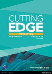 Cutting Edge 3rd Edition Pre-Intermediate Students' Book with DVD Pearson / Підручник для учня
