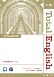 New Total English Intermediate Workbook with Key + Audio CD Pearson / Робочий зошит