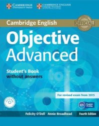 Objective Advanced Fourth Edition Student's Book without answers with CD-ROM Cambridge University Press / Підручник для учня без відповідей