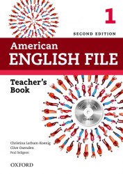 American English File Second Edition 1 Teacher's Book with Testing Program CD-ROM Oxford University Press / Підручник для вчителя