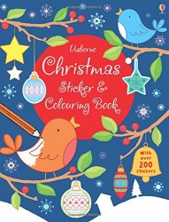 Sticker and Colouring Book: Christmas Usborne / Книга з наклейками