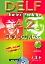DELF Junior scolaire A2 Livre + corriges + transcriptios + CD Cle International