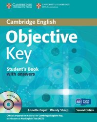 Objective Key Second Edition Student's Book with answers and CD-ROM Cambridge University Press / Підручник з відповідями