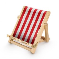 Deckchair Bookchair Stripy Red Thinking Gifts / Підставка під книгу і планшет