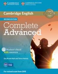 Complete Advanced Second Edition Student's Book with answers and CD-ROM and Class Audio CDs Cambridge University Press / Підручник з відповідями + аудіо диск
