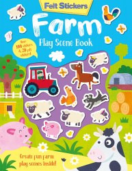 Felt Stickers: Farm Play Scene Book Imagine That / Книга з наклейками
