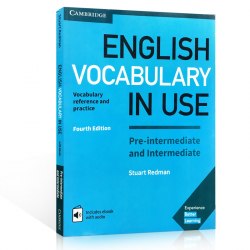 English Vocabulary in Use Fourth Edition Pre-Intermediate and Intermediate with eBook and answer key Cambridge University Press