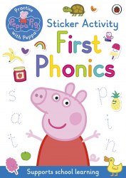 Peppa Pig: First Phonics Sticker Activity Book Ladybird / Книга з наклейками