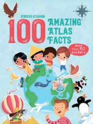 Sticker and Learn: 100 Amazing Atlas Facts Yoyo Books / Книга з наклейками